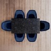 Marble Effect Extendable Ceramic Dining Table in Black - Seats 6-8 - Camilla