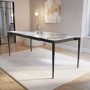 Large Marble Ceramic Extendable Dining Table - Seats 6 - 8 - Camilla
