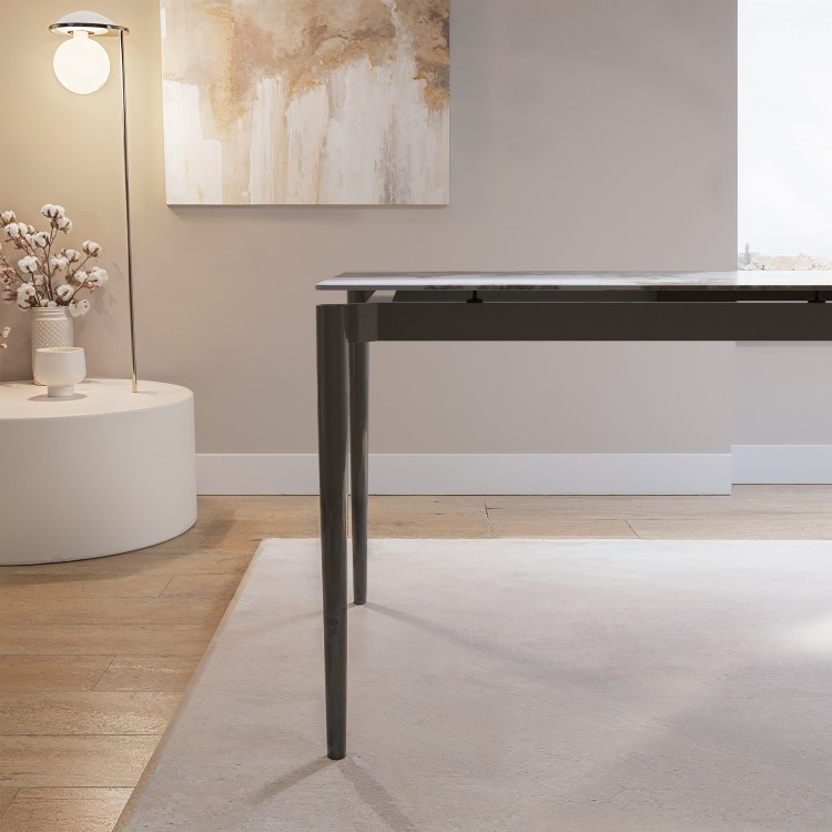 Large Marble Ceramic Extendable Dining Table - Seats 6 - 8 - Camilla