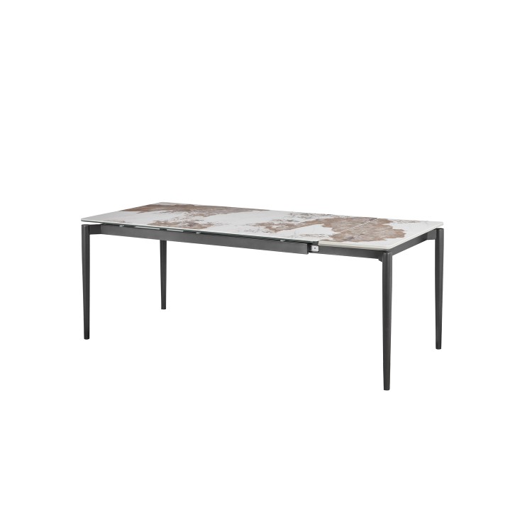 Large Marble Ceramic Extendable Dining Table - Seats 6 - 8 - Camilla