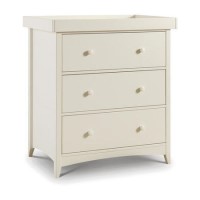 Ivory Changing Unit with 3 Drawers - Julian Bowen Cameo