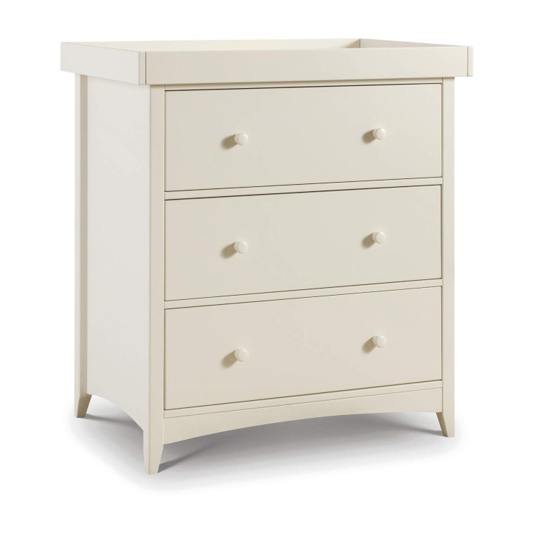 Ivory Changing Unit with 3 Drawers - Julian Bowen Cameo