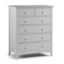 Julian Bowen Cameo 4+2 Drawer Chest of Drawers in Dove Grey