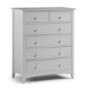 Julian Bowen Cameo 4+2 Drawer Chest of Drawers in Dove Grey