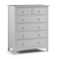 Julian Bowen Cameo 4+2 Drawer Chest of Drawers in Dove Grey
