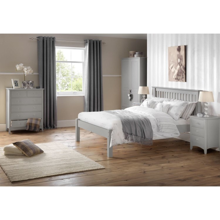 Julian Bowen Cameo 4+2 Drawer Chest of Drawers in Dove Grey