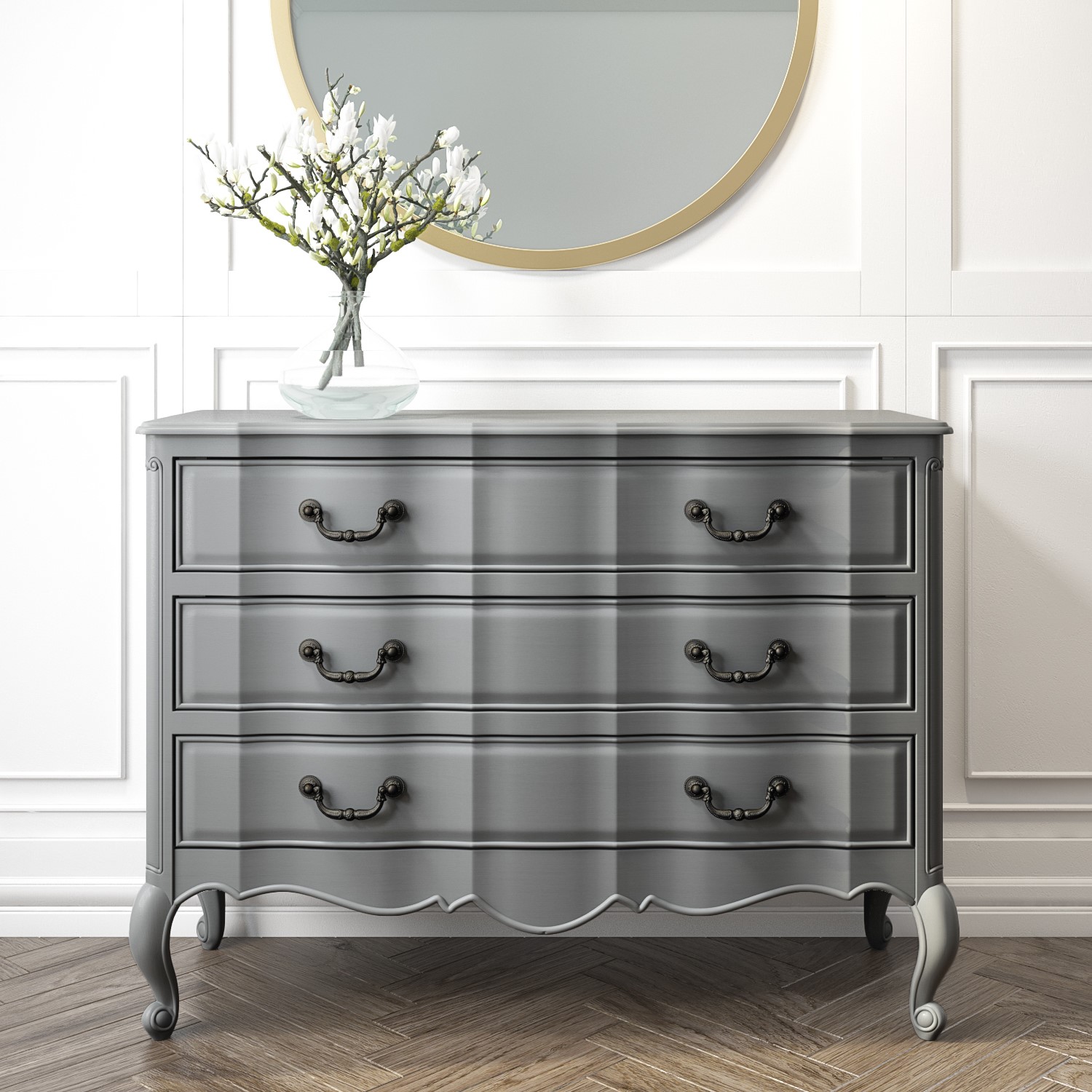 French Chateau Handmade Grey Chest Of Drawers Buy It Direct