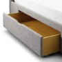 Julian Bowen Capri Fabric Bed with 2 Drawers in Light Grey - Double
