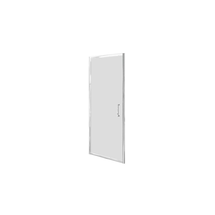 GRADE A1 - 800mm Chrome Hinged Shower Door 6mm Glass - Carina
