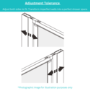 1000mm Chrome Sliding Shower Door 6mm Glass - Carina