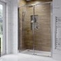 1400mm Chrome Sliding Shower Door 6mm Glass - Carina