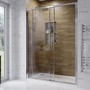 1400mm Chrome Sliding Shower Door 6mm Glass - Carina
