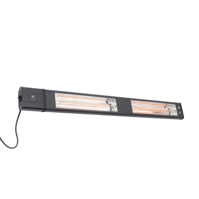 Glow Wall Mounted Outdoor Heater with Digital Display & Remote Control 3000W