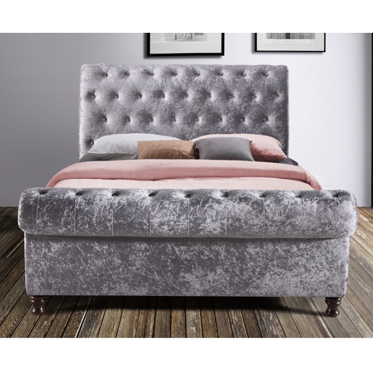 Birlea Castello Upholstered Steel Kingsize Bed 