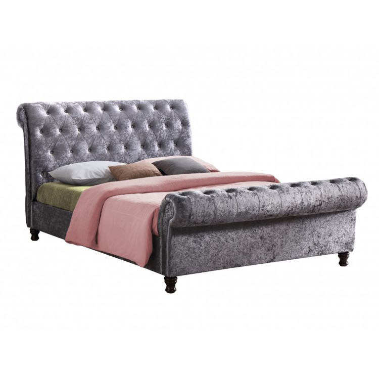 Birlea Castello Upholstered Steel Kingsize Bed 
