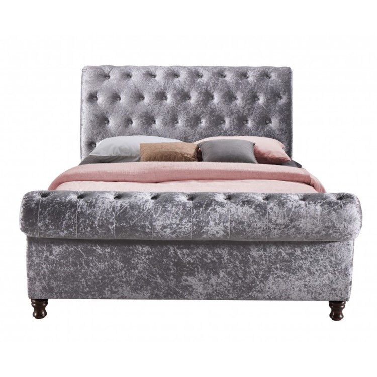 Birlea Castello Upholstered Steel Kingsize Bed 