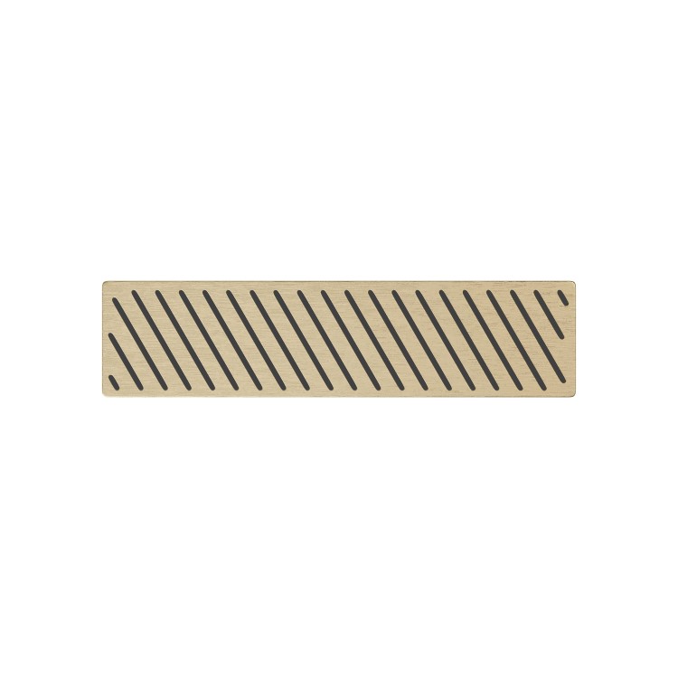GRADE A1 - Linear 90mm Waste Pack with Brushed Brass Grill - Cascade