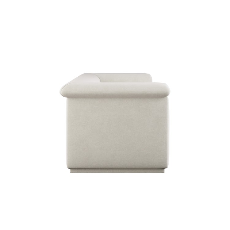 Cream Chenille 3 Seater Sofa - Caleb