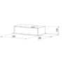 Candy 52cm Canopy Cooker Hood - White