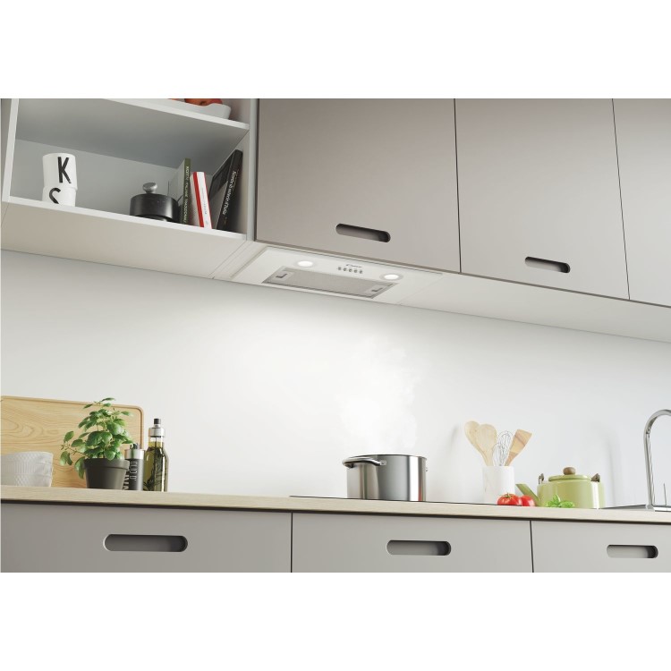 Candy 52cm Canopy Cooker Hood - White