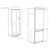 Candy 233 Litre 70/30 Integrated Fridge Freezer
