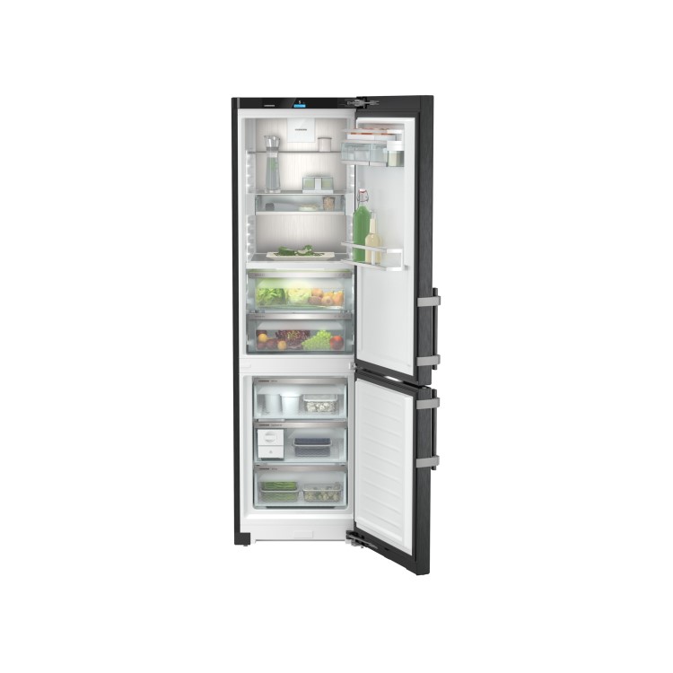 Liebherr 362 Litre Freestanding Fridge Freezer With DuoCooling - BlackSteel