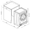 Candy 7kg 1400rpm Integrated Washing Machine