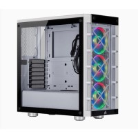 Box Opened Corsair ATX iCUE 465X White Window RGB