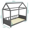 Coco House Bed Frame in Anthracite Grey