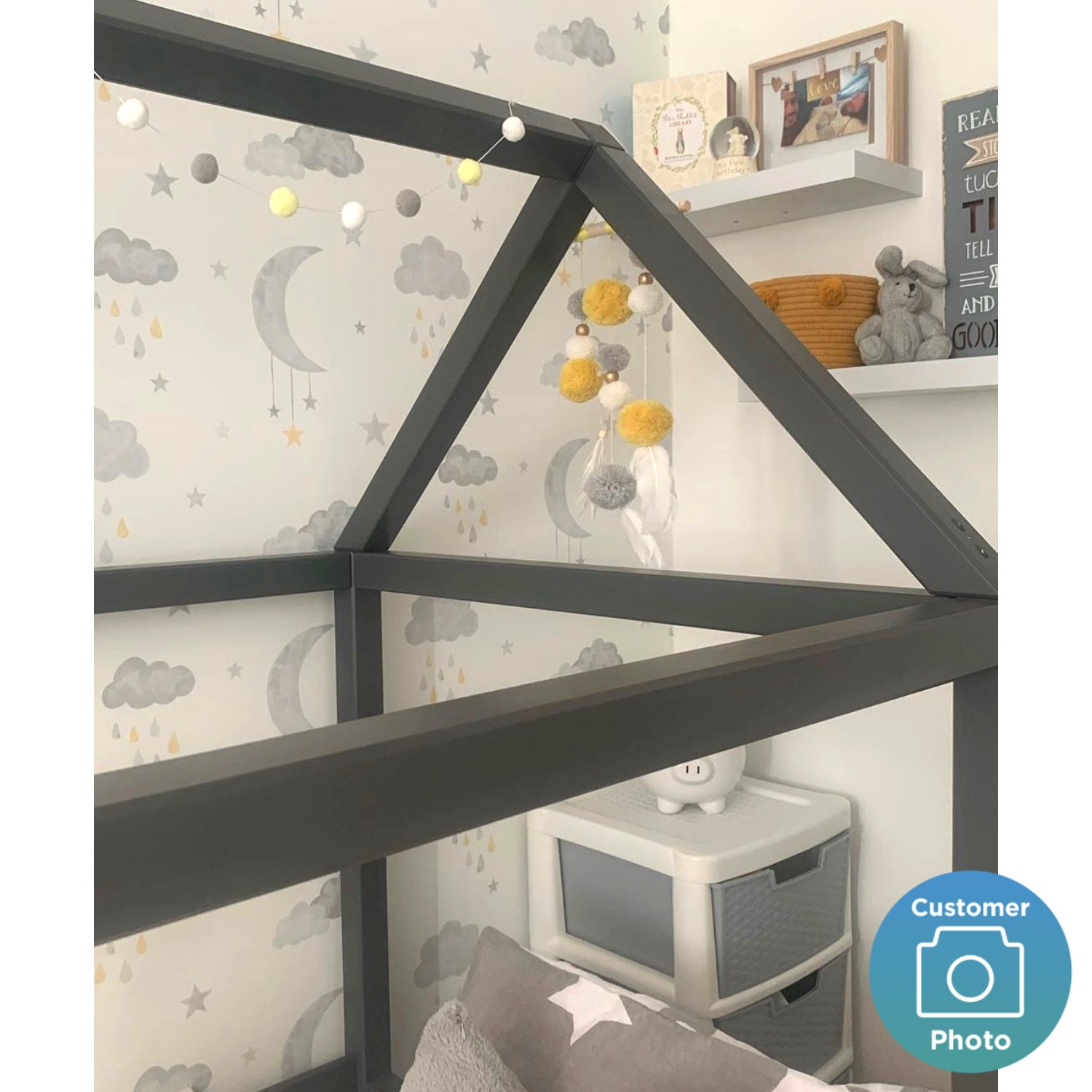 Coco House Bed Frame in Anthracite Grey BuyItDirect.ie