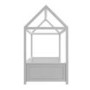 Coco Kids House Bed Frame in Light Grey