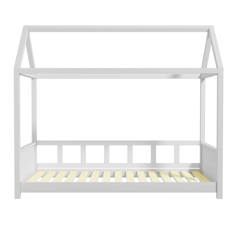 Coco Kids House Bed Frame in Light Grey