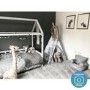 Coco Kids House Bed Frame in Light Grey