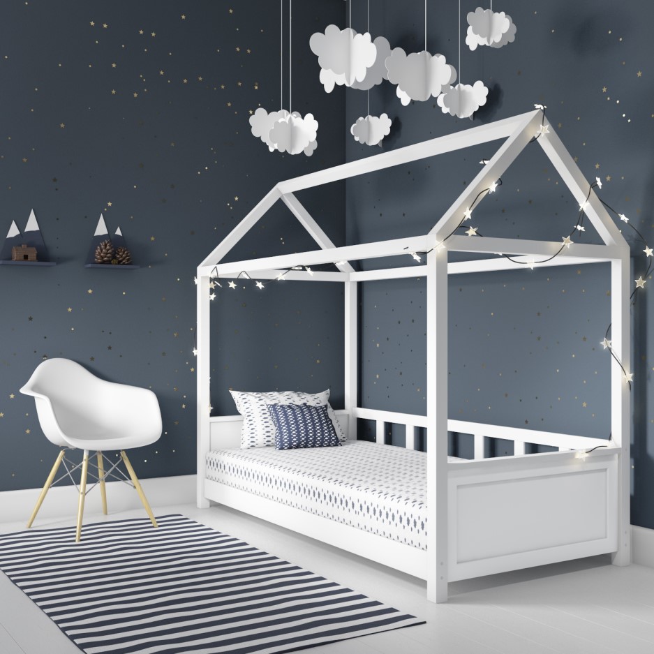 Coco Kids House Bed Frame in White BuyItDirect.ie