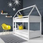 House Bunk Bed in White - Coco