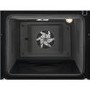 AEG 60cm Electric Double Oven Cooker with Induction Hob - Black