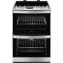 Refurbished AEG CCB6740ACM 60cm Double Oven Electric Cooker with Ceramic Hob Stainless Steel