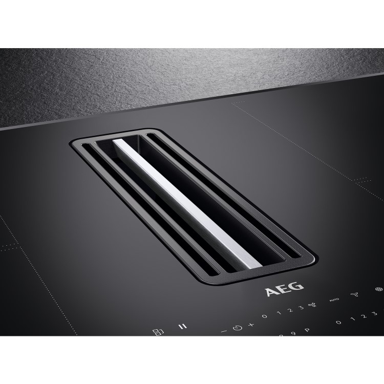 Refurbished AEG 8000 Series CCE84751FB 83cm 4 Zone Venting Induction Hob Recirculation Only