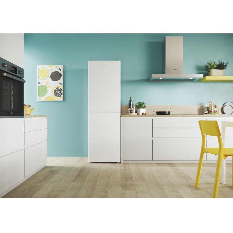 Refurbished Candy CCT3L517EWK-1 Freestanding 252 Litre 50/50 Low Frost Fridge Freezer White