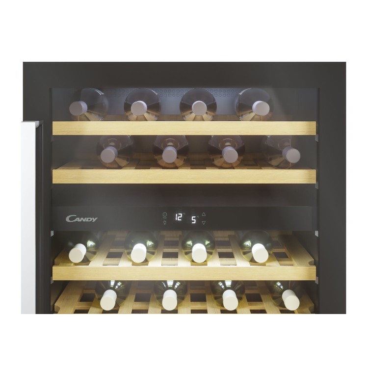 Candy 46 Bottle Dual Zone Wine Cooler - Black