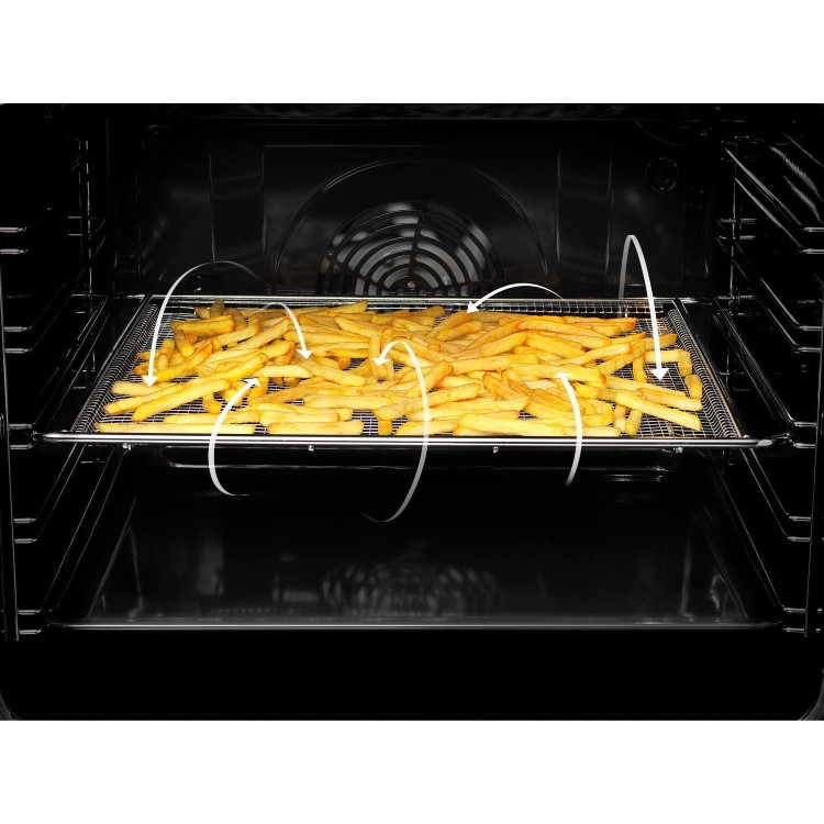 AEG 6000 Series 60cm Electric Cooker with Air Fry Function - Stainless Steel