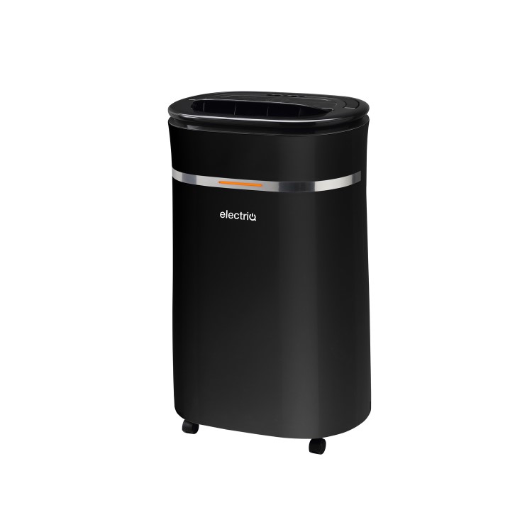 Refurbished electriQ 12 Litre Black Low Energy UV Antibacterial Dehumidifier CD12LEB