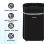 electriQ 12L Low-Energy Quiet Laundry Dehumidifier and HEPA Air Purifier - Black