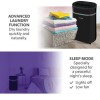 electriQ 12L Low-Energy Quiet Anti Bacterial Dehumidifier and HEPA Air Purifier - Black