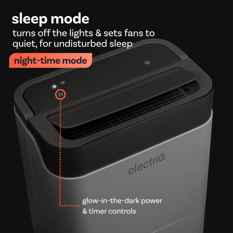 electriQ EcoPlus 12L Smart Laundry Dehumidifier & Air Purifier