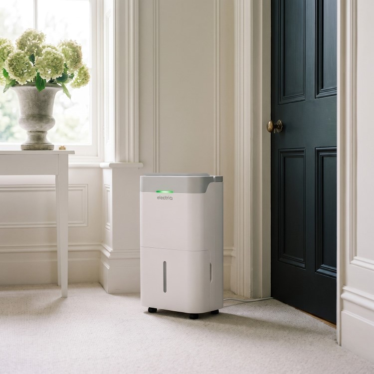 GRADE A1 - electriQ EcoPlus 12L Smart Laundry Dehumidifier & Air Purifier