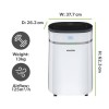 electriQ 12L Low-Energy Quiet Laundry Dehumidifier and HEPA Air Purifier