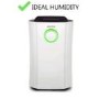 GRADE A1 - electriQ 12 litre Low Energy Dehumidifier for up to 3 bed house with Digital Humidistat and UV Plasma Air Purifier