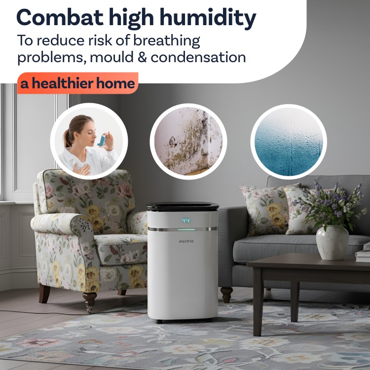 electriQ Premium 12L Low-Energy Quiet Laundry Dehumidifier