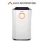 GRADE A1 - electriQ 12 litre Low Energy Dehumidifier for up to 3 bed house with Digital Humidistat and UV Plasma Air Purifier